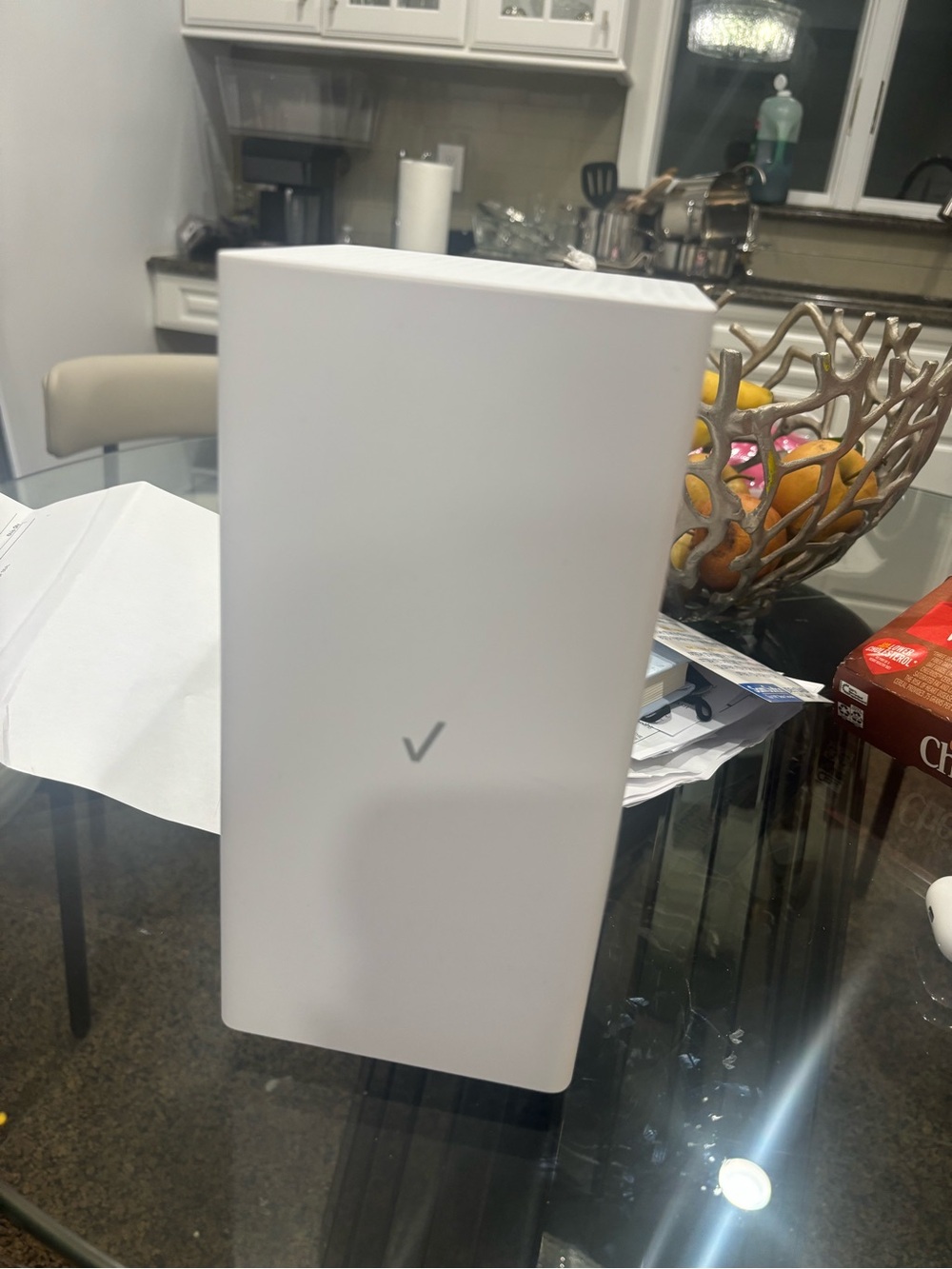 Verizon 5G Home Internet Gateway - White. Ethernet cable power adapter.
